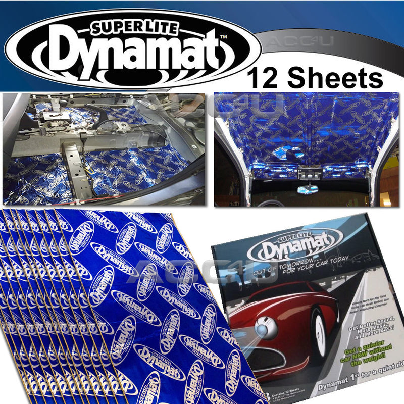 Dynamat Superlite Car Door Floor Hood Sound Proofing Deadening 18" x 32" 12 Sheets