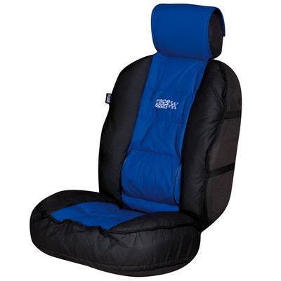 Race Sport Blue Black Luxury Padded Lumbar Side Support Car Single Seat Cover Cushion