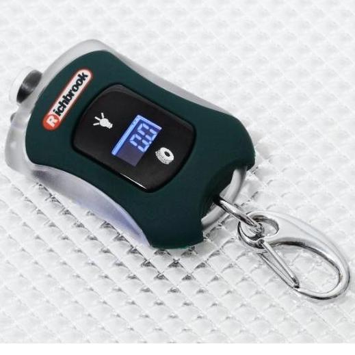 Richbrook Mini Compact Car Digital Tyre Pressure Gauge & LED Light Keyring