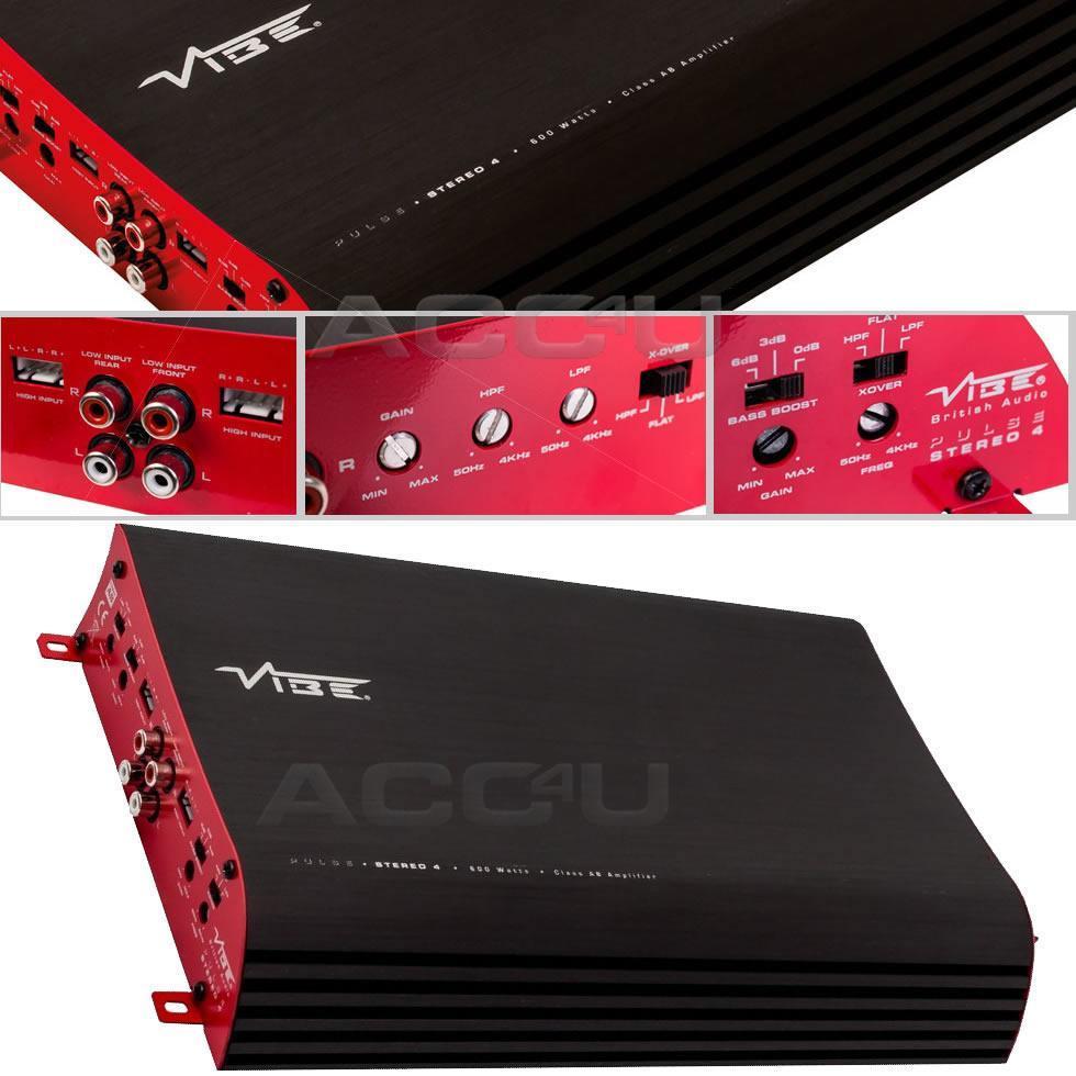 Vibe Audio PULSE S4 600W 4/3/2 Channel Car Amplifier