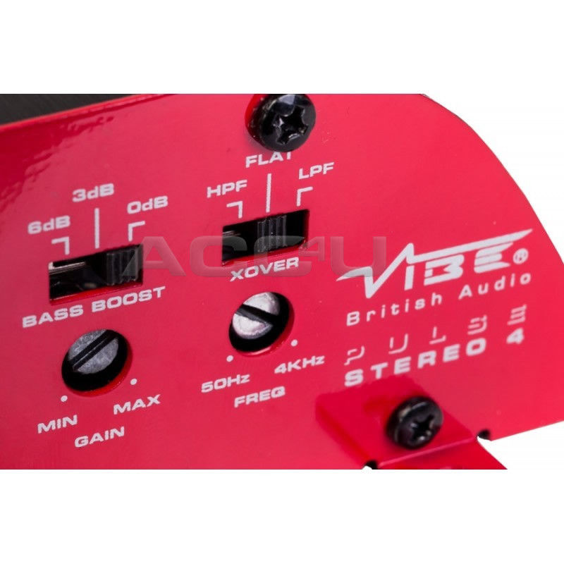 Vibe Audio PULSE S4 Stereo 4 600w 4 / 3 / 2 Multi Channel Car Bass Amp Amplifier