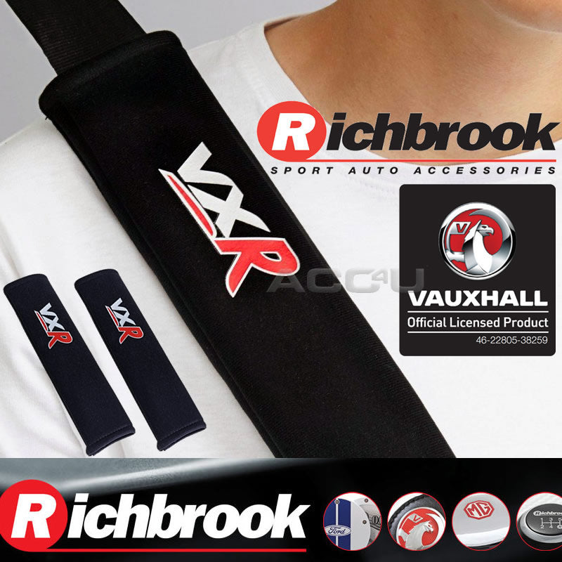 Richbrook Vauxhall Official Licensed VXR Car Seat Belt Comfort Shoulder Harness Pads Set