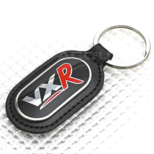 Richbrook Vauxhall Official Licensed Real Black Leather VXR Car Keyring