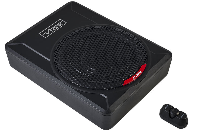 Vibe Slick C10A 10" inch Car Underseat Slim Active Amplified Sub Bass Box Enclosure