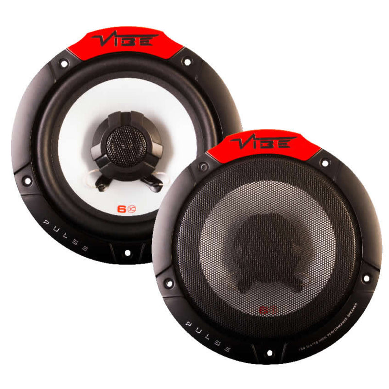 Vibe Audio Pulse Series 6 6.5" inch 360w Car Van Door Shelf Coaxial Speakers Set