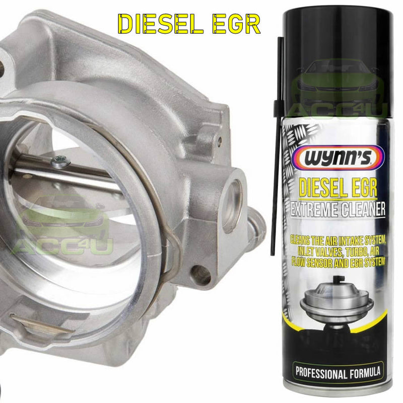 Wynns Car Diesel Engine Turbo, Air Flow Sensor, EGR System Extreme Cleaner Spray +Caps