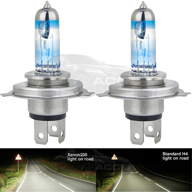 Ring Xenon200 H4 12v 60/55W Car 200% Brighter Upgrade Headlight Headlamp Bulbs Set