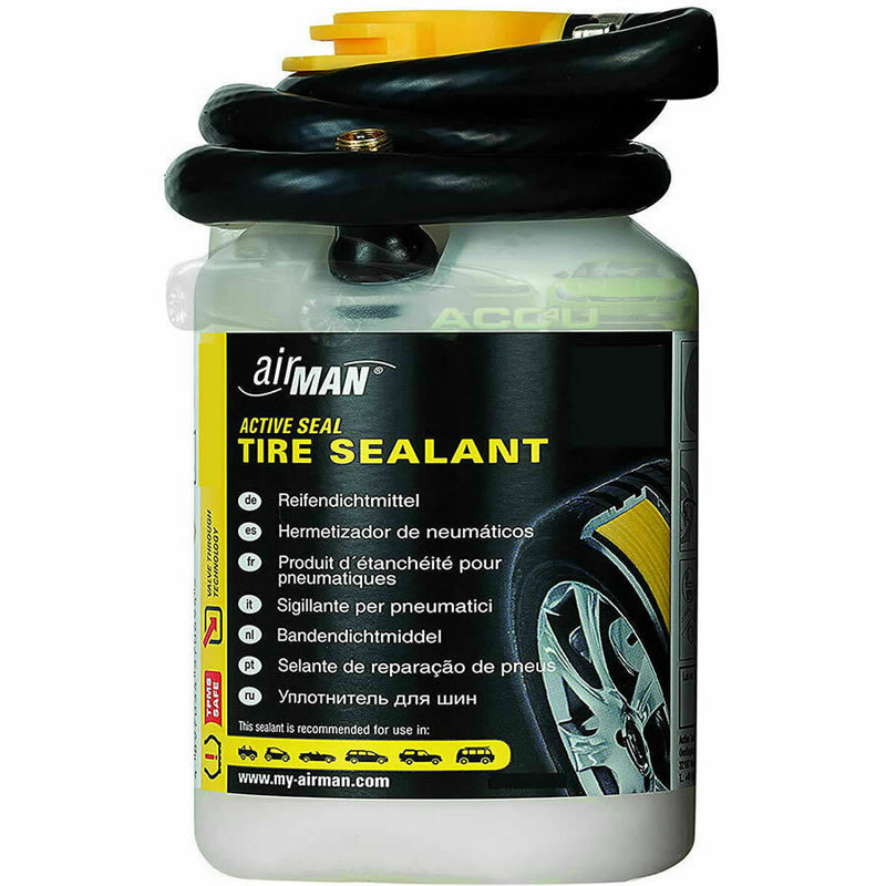 Airman Valve Through OEM Replacement Car Tyre Repair Sealant 450ml Refill Bottle
