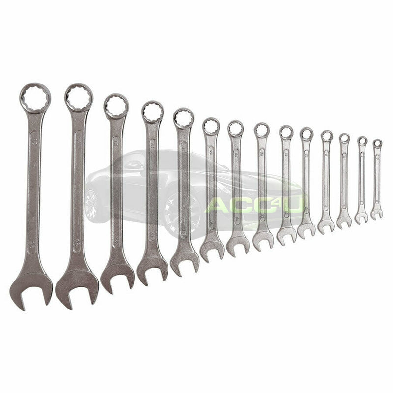 Amtech K0500 14 Piece 6mm-26mm Drop Forged Chrome Plated Combination Spanner Set