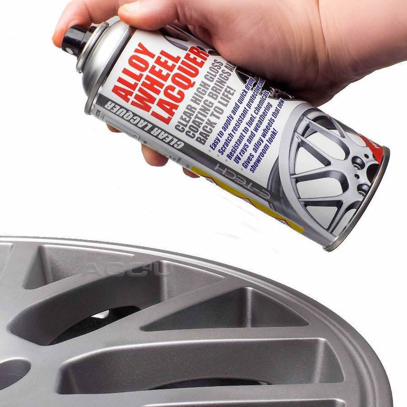 E-Tech Professional Car Alloy Wheel Wheels CLEAR LACQUER Spray Paint Can