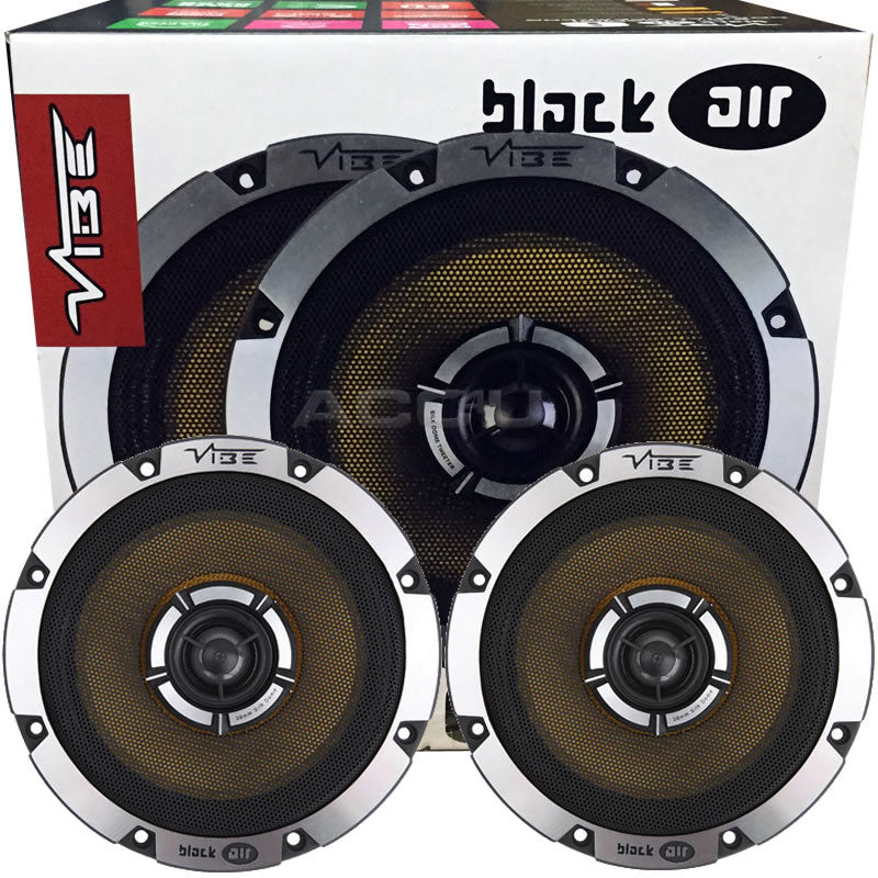 Vibe BlackAir 6 BA6-V1 6.5" inch 165mm 2-Way Car Door Shelf Coaxial Speakers Set