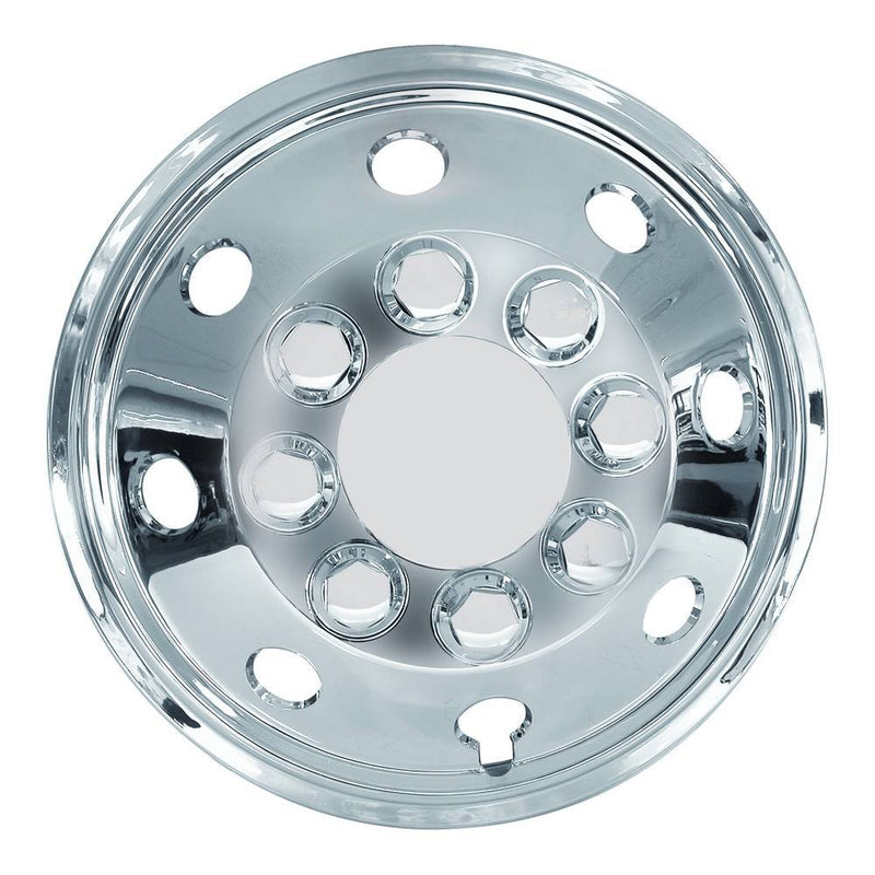 16" Van Taxi Chrome Deep Dish Raised Wheel Center Trims Hub Caps Covers Set+Caps+Ties