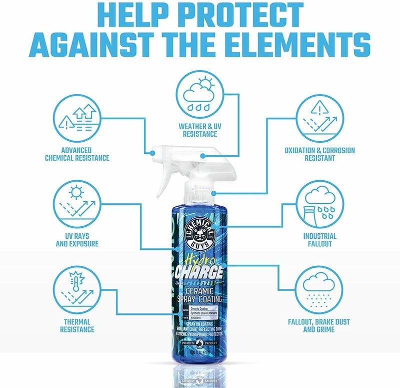 Chemical Guys HYDRO CHARGE Car Paint Ceramic Spray On Coating Protection Sealant
