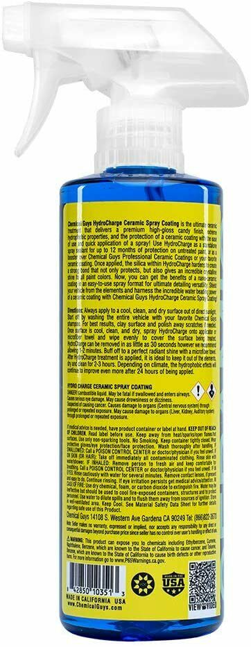 Chemical Guys HYDRO CHARGE Car Paint Ceramic Spray On Coating Protection Sealant