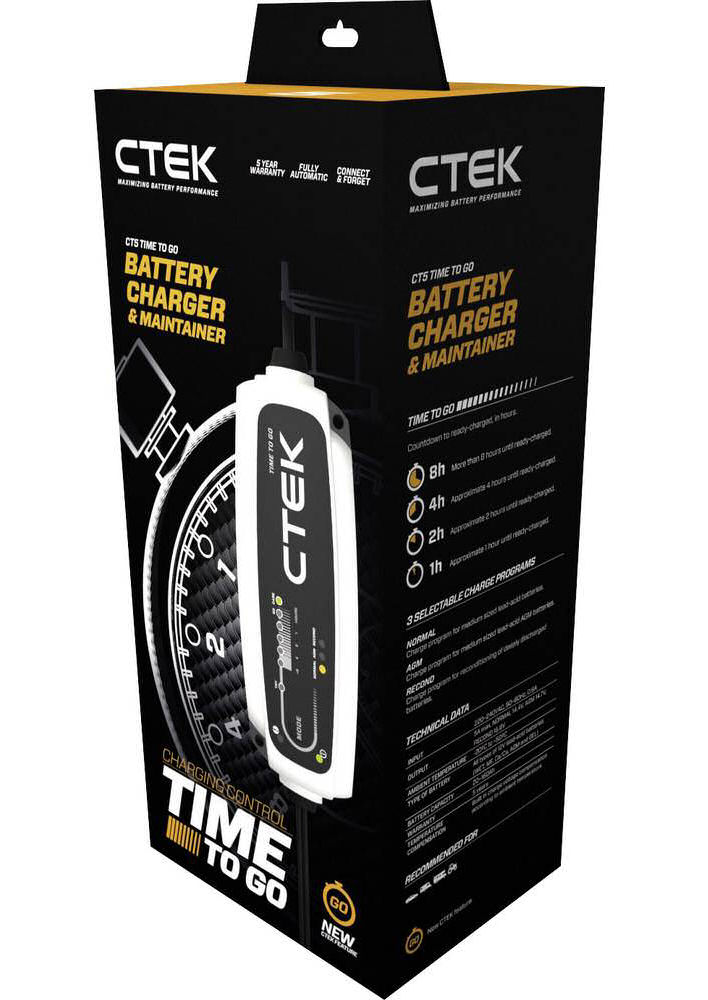 CTEK CT5 Time To Go 12v Car 4x4 Van Automatic Smart Battery Charger & Maintainer