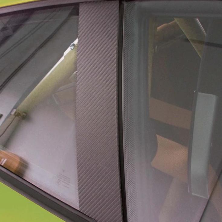 E-Tech 3D Carbon Effect Car Body Bumper Door Sills Trim Detail Styling Strip Film Roll