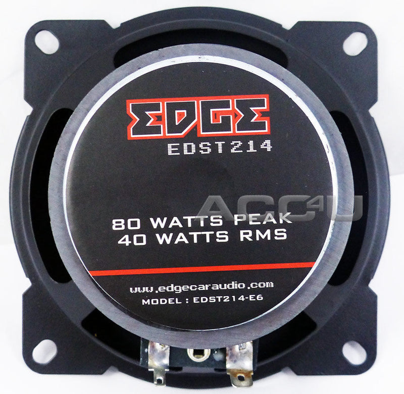 Edge EDST214-E6 4" inch 100mm 10cm 160w 2-Way Car Door Dash Coaxial Speakers Set