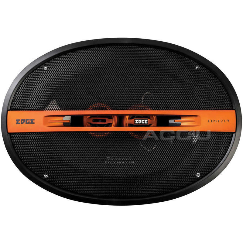 Edge EDST219-E6 69 6x9" inch 400w 3-Way Car Rear Parcel Shelf Coaxial Orange Speakers Set