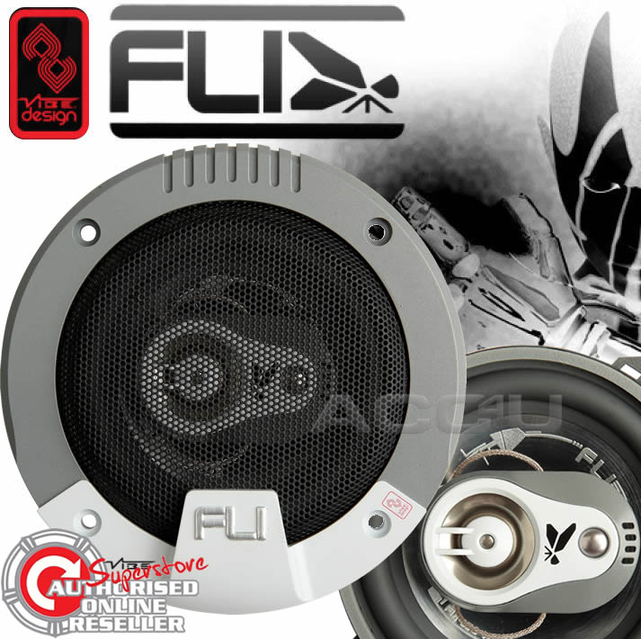 FLI Audio Integrator 4" inch 100mm 300w 3-Way Car Van Door Coaxial Speakers Set