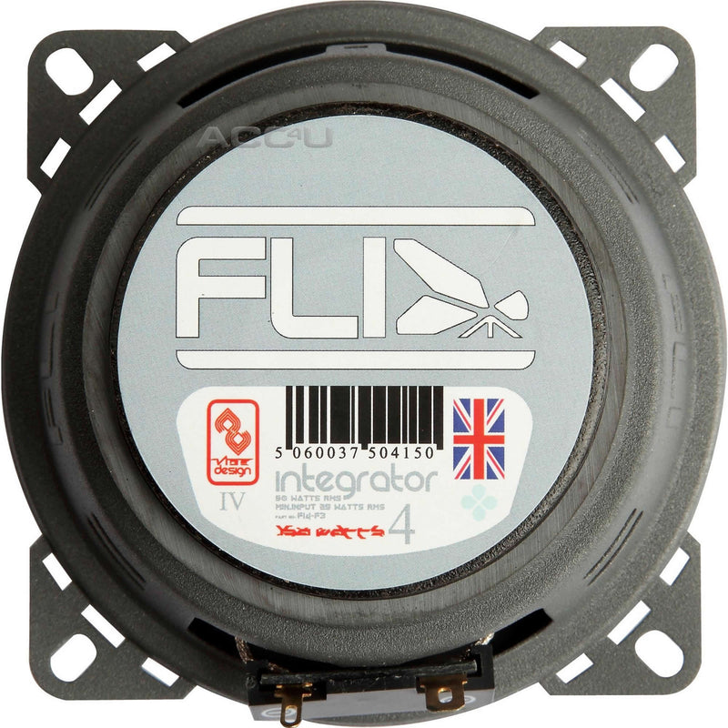 FLI Audio Integrator 4" inch 100mm 300w 3-Way Car Van Door Coaxial Speakers Set