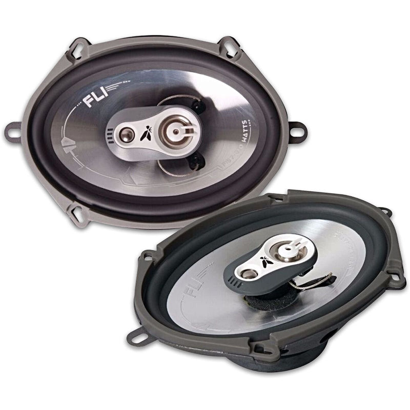 FLI Audio Integrator 57 5"x 7" 5 x 7 inch 210w Car Door Shelf Coaxial Oval Speakers Set