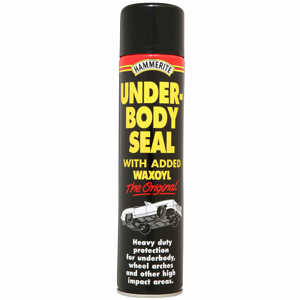 Hammerite Black Underbody Seal SPRAY With Added Waxoyl Rust Proofing Spray Paint