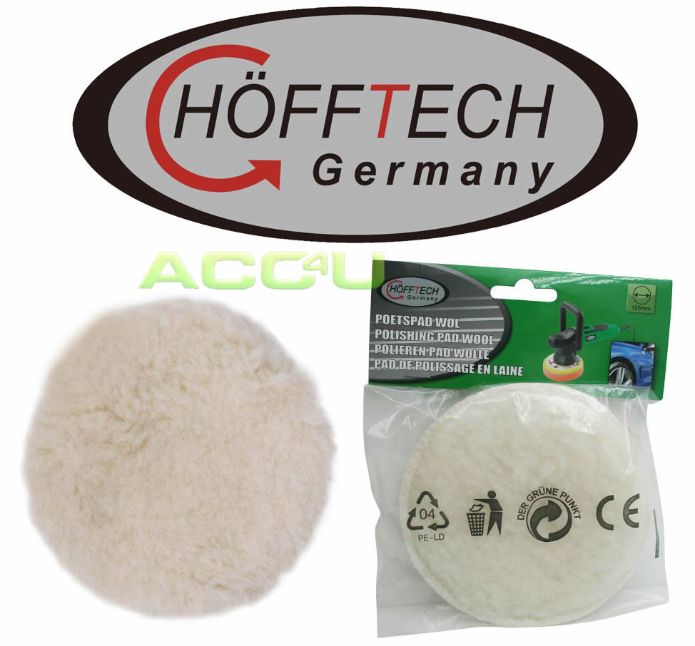 Hofftech Car Dual Action Polisher 125mm REPLACEMENT Wool Polishing Pad