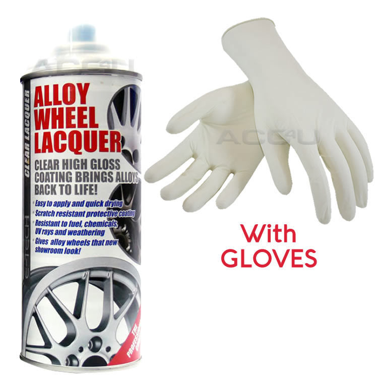 E-Tech Professional Car Alloy Wheel Wheels CLEAR LACQUER Spray Paint Can