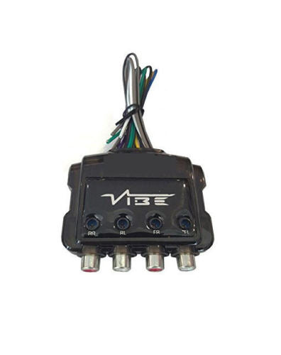 Vibe LOC4-V5 12v Car 4 Channel Speaker Wire To 4 Low Level RCA Output Line Convertor