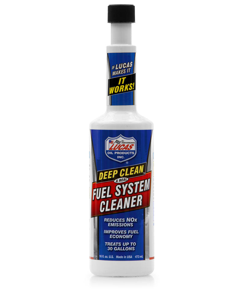 Lucas Oil Car Engine Deep Clean Fuel Injector Emissions System Cleaner 473ml +Caps