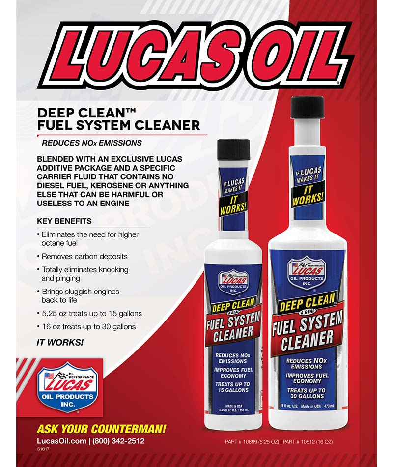 Lucas Oil Car Engine Deep Clean Fuel Injector Emissions System Cleaner