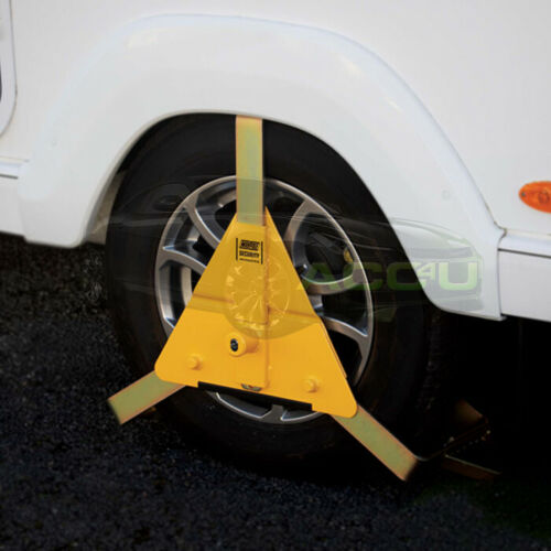 Maypole MP5434 Car Trailer Caravan 10" To 14" inch Heavy Duty Security Wheel Clamp +Caps