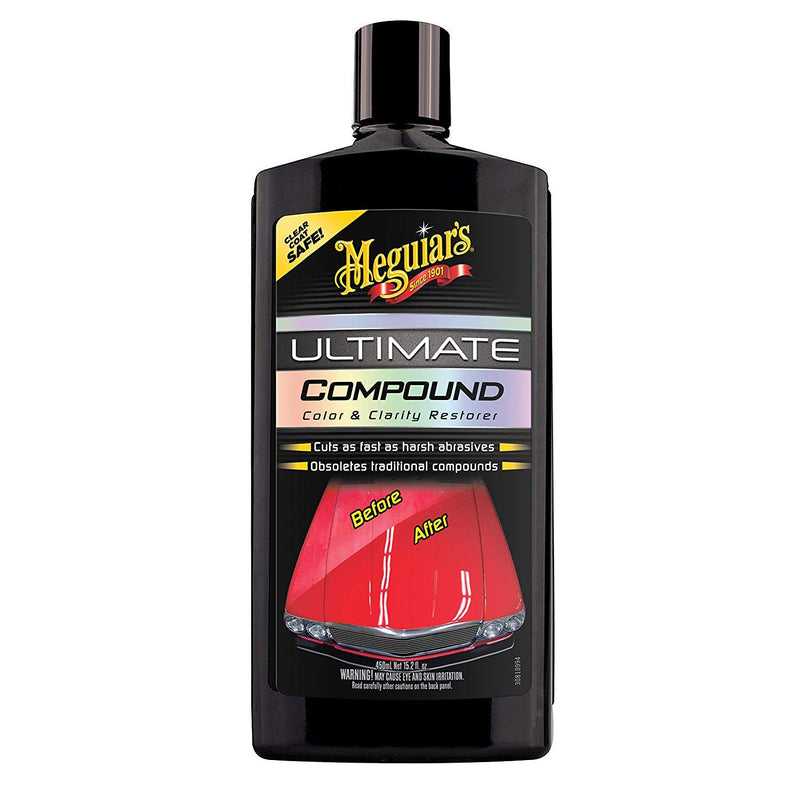 Meguiars Car Paint Restorer Ultimate Rubbing Polishing Compound+Cloth+Polish Pad