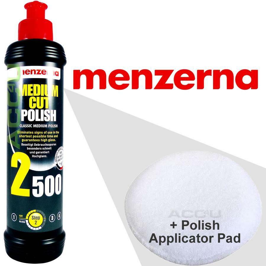 Menzerna 2500 Car Body Paint Classic Medium Cut High Gloss Polish 250ml+Pad