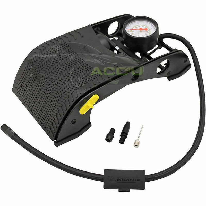 Michelin 12212 Double Piston Twin Barrel Car Van Cycle Tyre Inflator Foot Pump