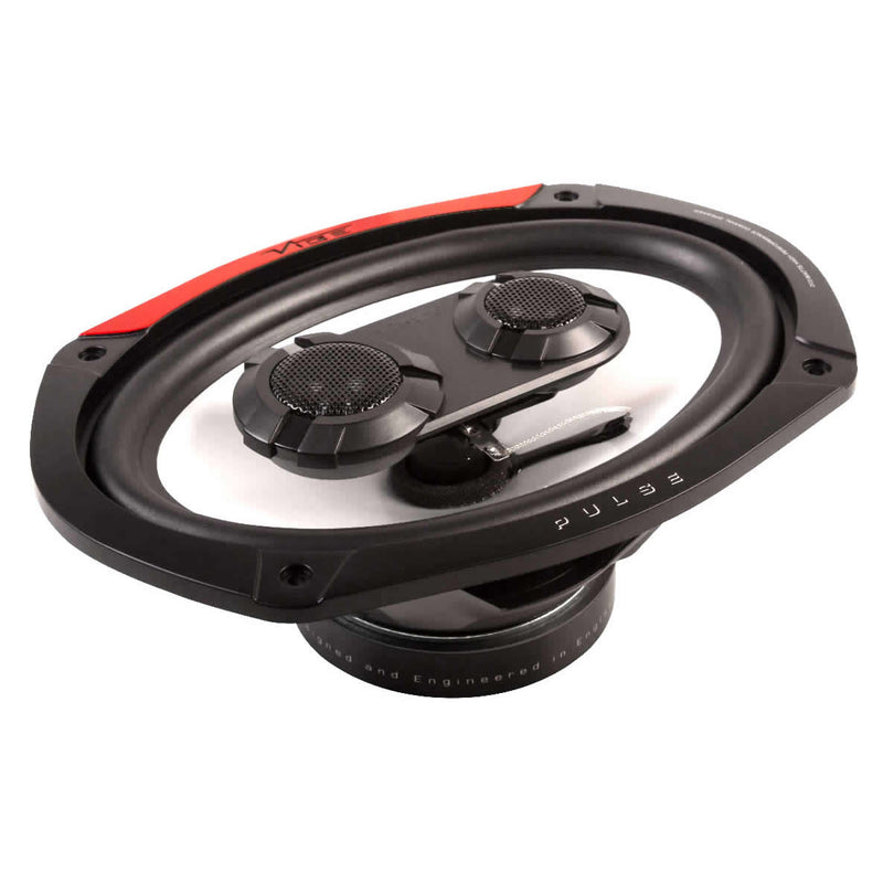 Vibe Pulse Series 69 6x9" inch 600w 3-Way Car Rear Parcel Shelf Coaxial Speakers Set