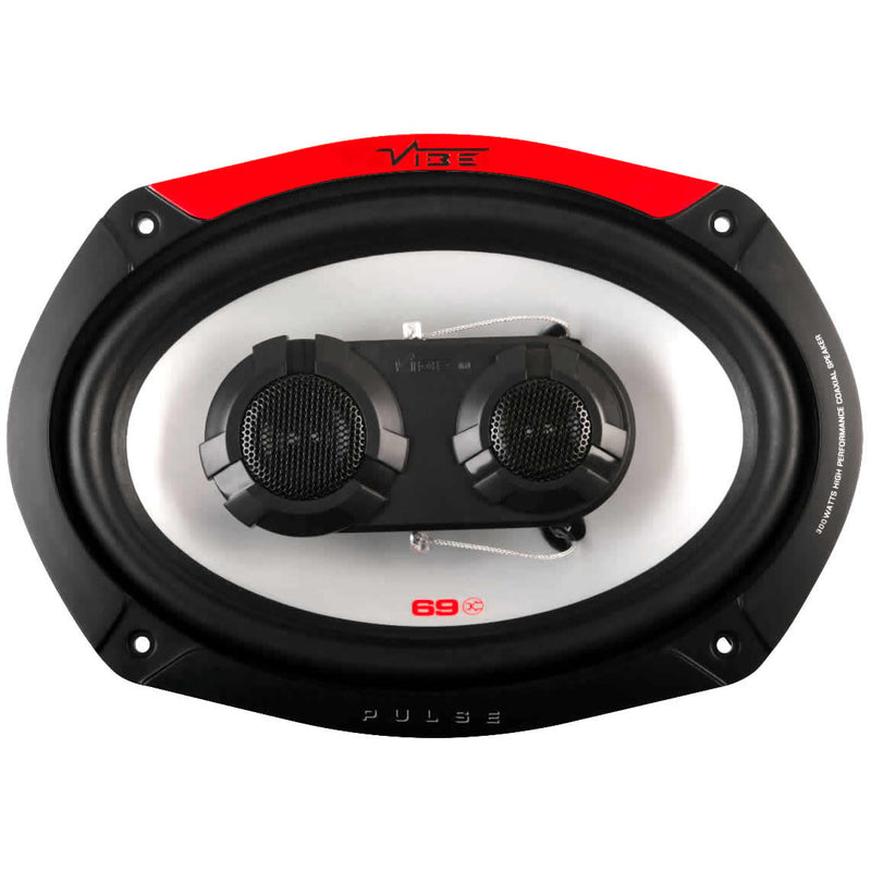 Vibe Pulse Series 69 6x9" inch 600w 3-Way Car Rear Parcel Shelf Coaxial Speakers Set