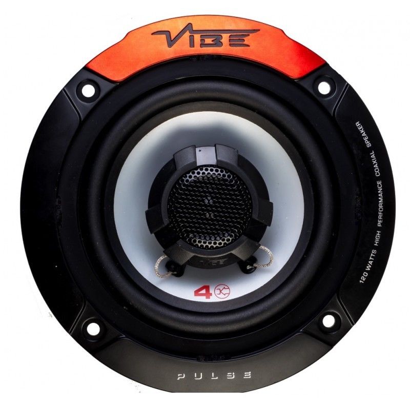 Vibe Audio Pulse Series 4" inch 100mm 240w Car Door Shelf Coaxial Speakers Set