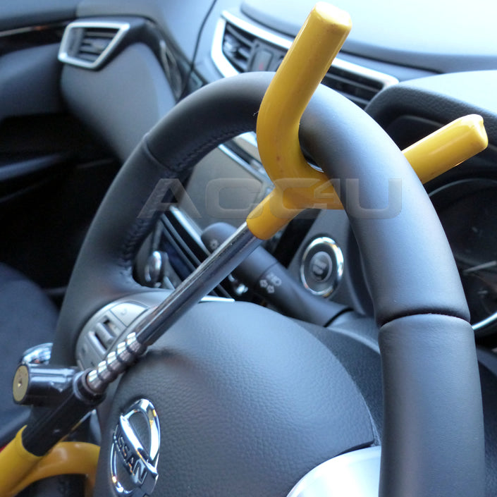 For Nissan Qashqai Car Anti Theft High Security Yellow Steering Wheel Lock