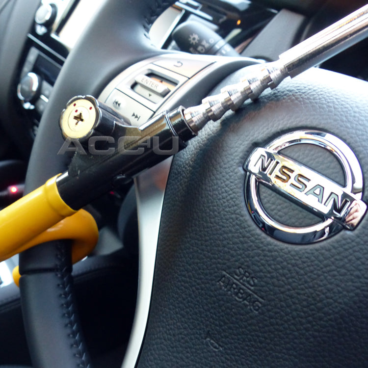 For Nissan Qashqai Car Anti Theft High Security Yellow Steering Wheel Lock