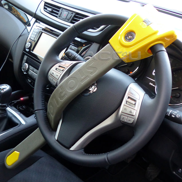 For Nissan Qashqai Stoplock Original Robust High Security Car Steering Wheel Lock
