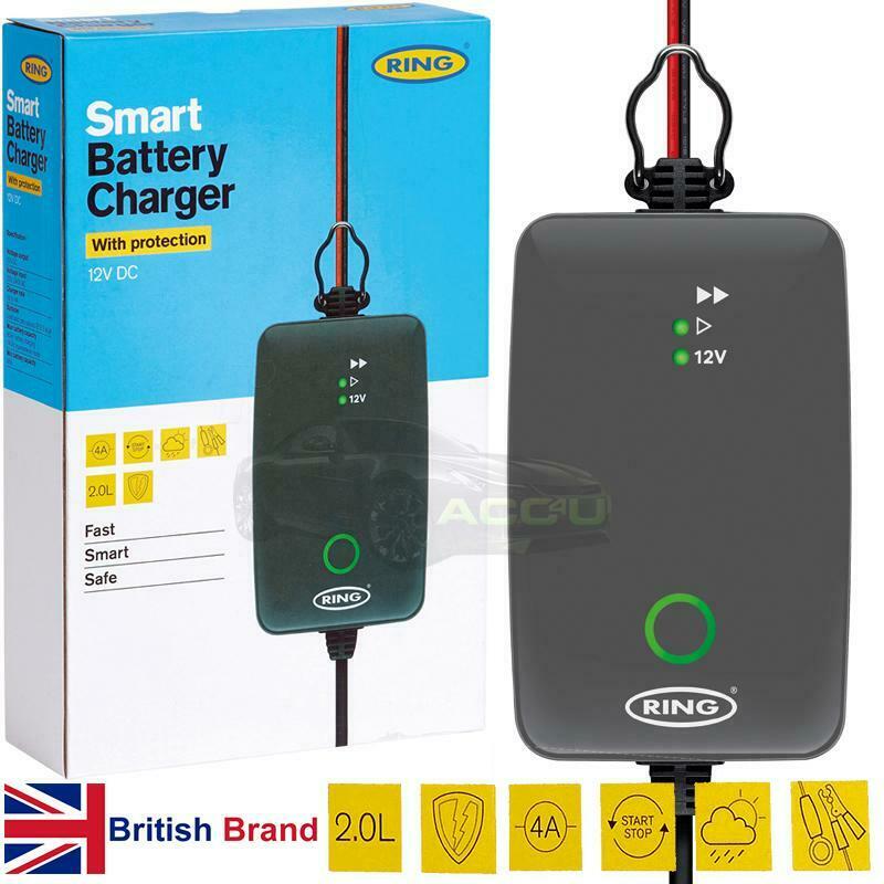 Ring RSC704 12v 4A Start/Stop Car Automatic Smart Battery Charger & Maintainer