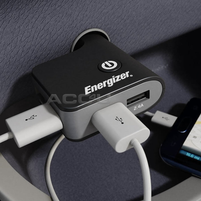 Energizer 50530 12v 24v In Car Van Truck Quad 4 USB Socket Power Adapter Fast Charger