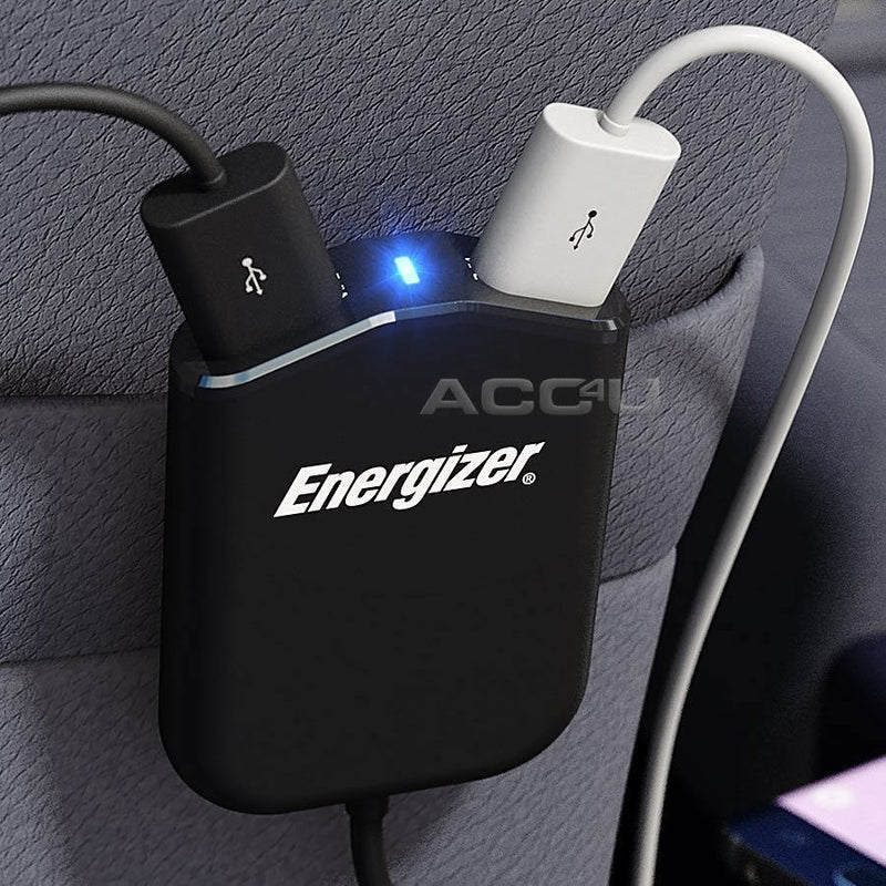 Energizer 50528 12v 24v In Car Truck 2.4A Quad 4 USB Socket Power Adapter Fast Charger