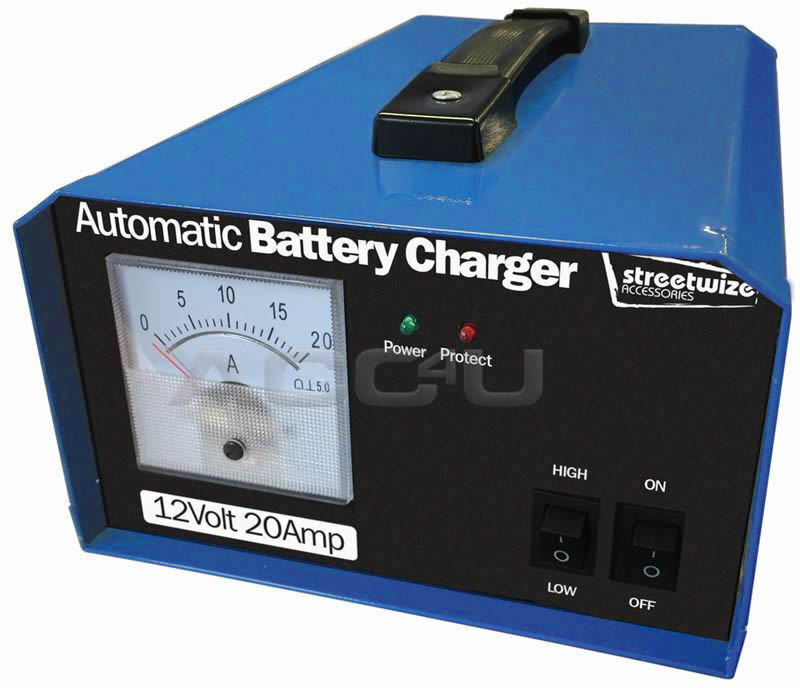 SW 12v 20A 200Ah Car Caravan Motorhome Automatic Maintenance Battery Charger
