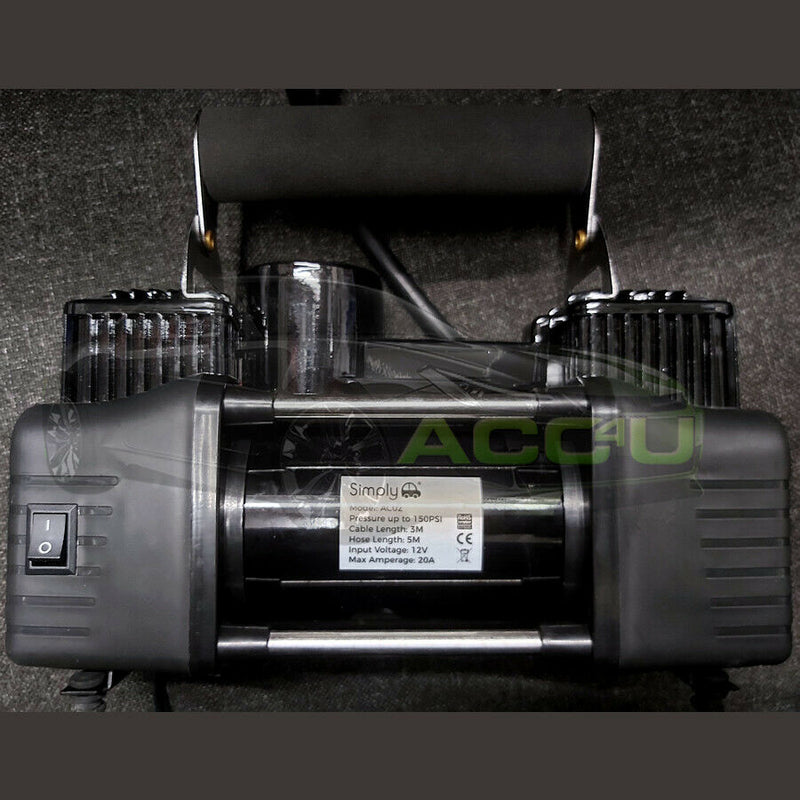 Simply 12v 150 PSI Digital Car 4x4 Heavy Duty Tyre Air Compressor Inflator Pump