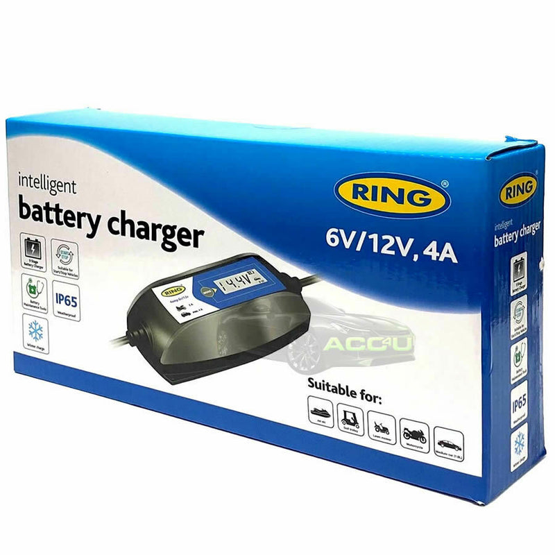 Ring RSC404 6v 12v 4A Digital Intelligent Smart Car Motorbike Battery Charger