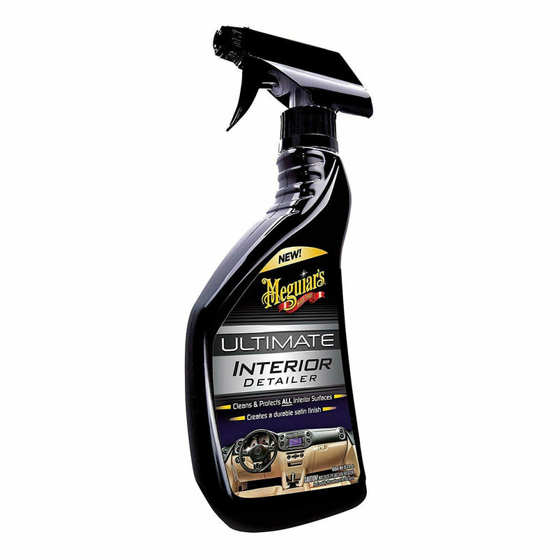 Meguiars Ultimate Car Interior Dash Console Door Panels Detailer Spray+Cloth+Pad