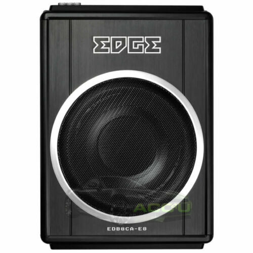 Edge EDB8CA-E8 Car Underseat Slim Active Amplified Subwoofer Bass Box Enclosure