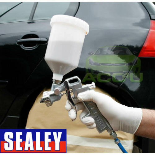 Sealey 2.2mm Gravity Feed Spray Gun For Undercoat Primer Adhesives Water Based Paints